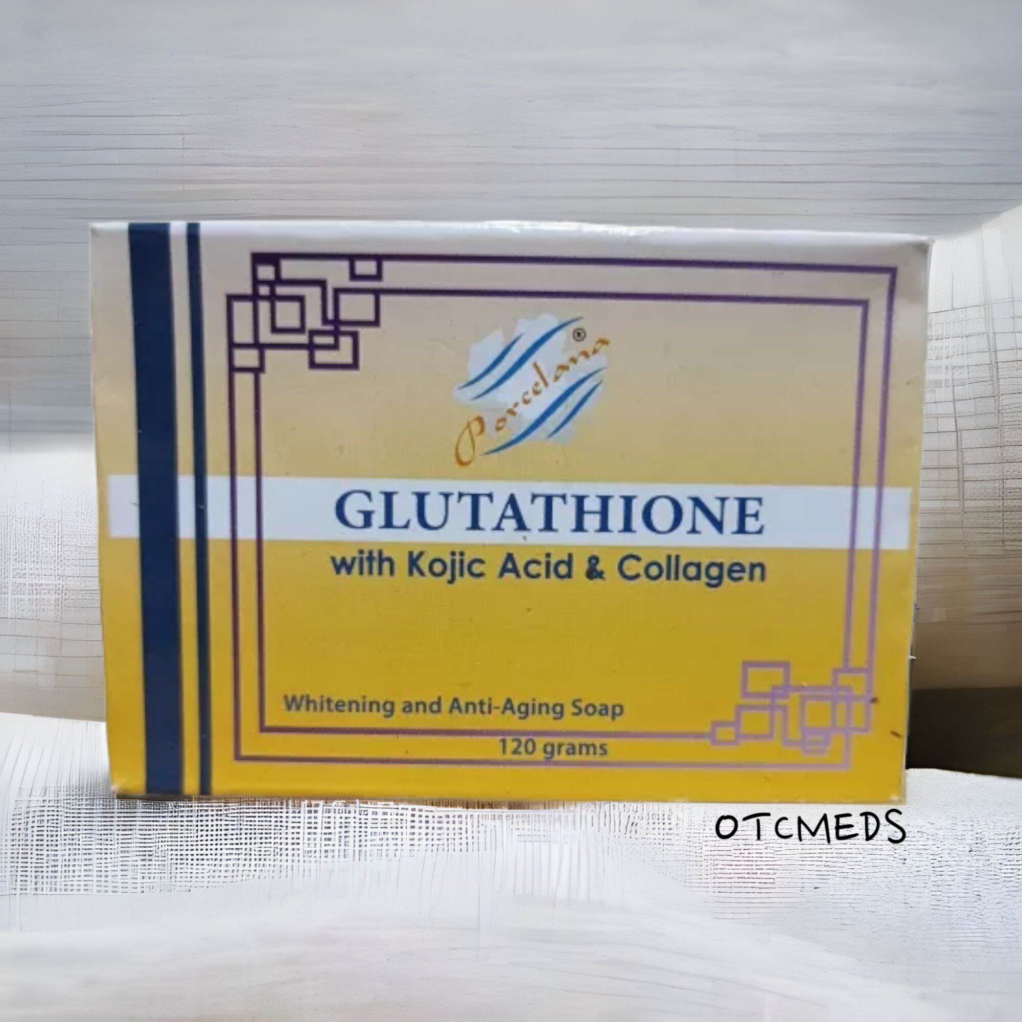 porcelana glutathione soap Porcelana Glutathione Soap with Kojic Acid & Collagen 120g Anti-Aging Soap  - Lazada