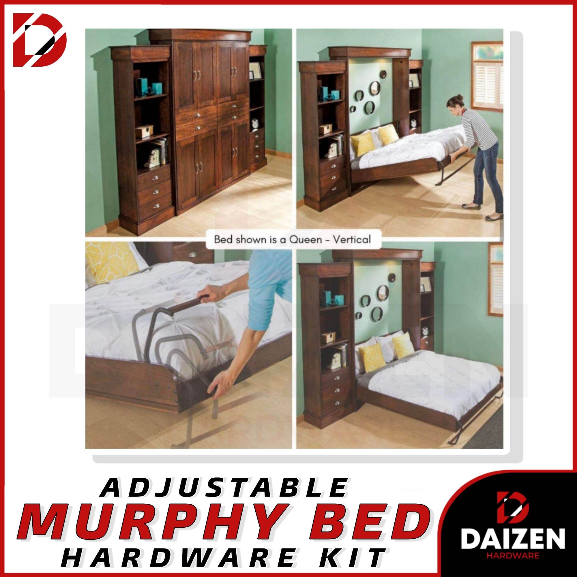 Adjustable Murphy Bed Hardware Kit, Murphy Bed Mechanism. 