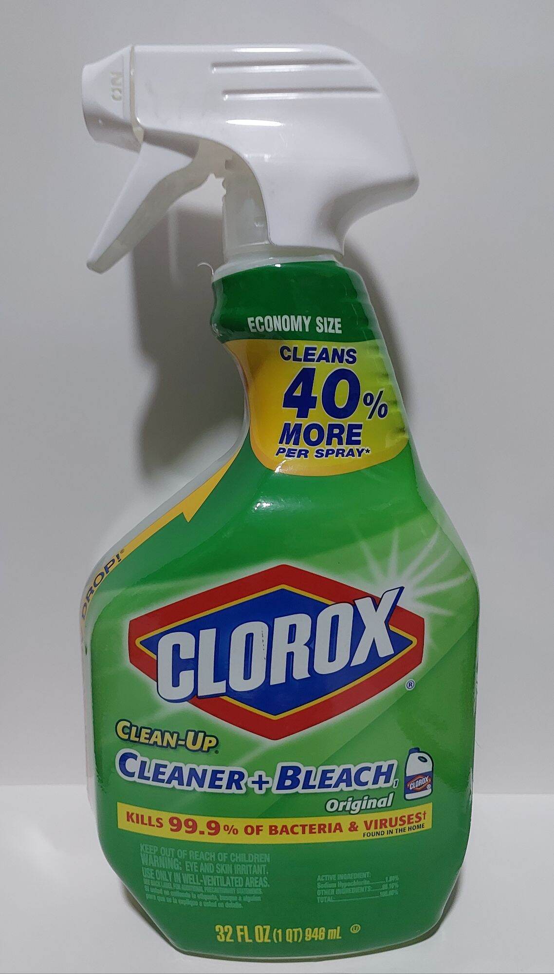 Clorox Cleaner, with Bleach, Original 32 fl oz (1 qt) 946 ml