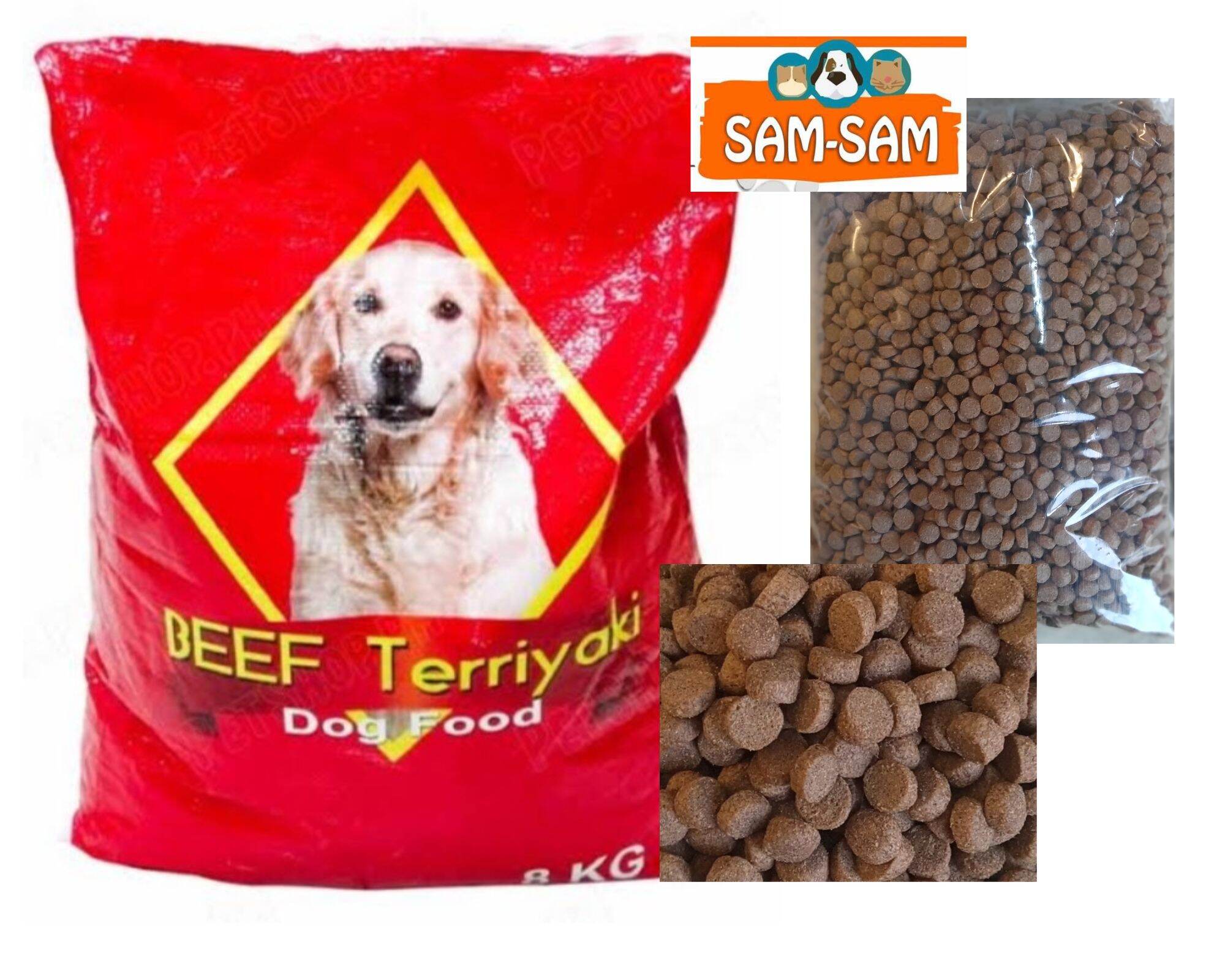 BEEF TERIYAKI 1KG REPACKED adult and puppy DOGFOOD DRY DOGFOOD