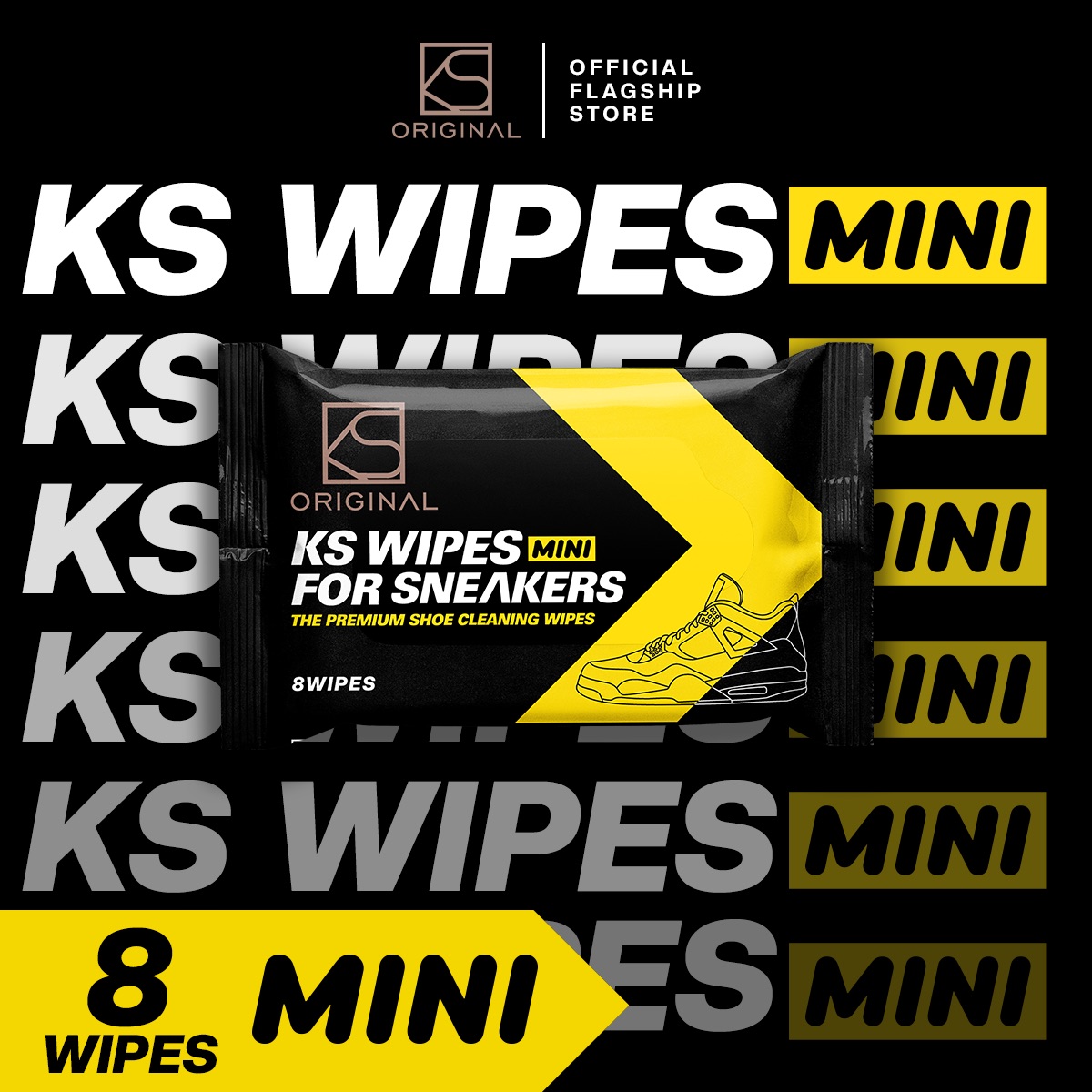 KS Wipes Mini - White Shoe Care Essential