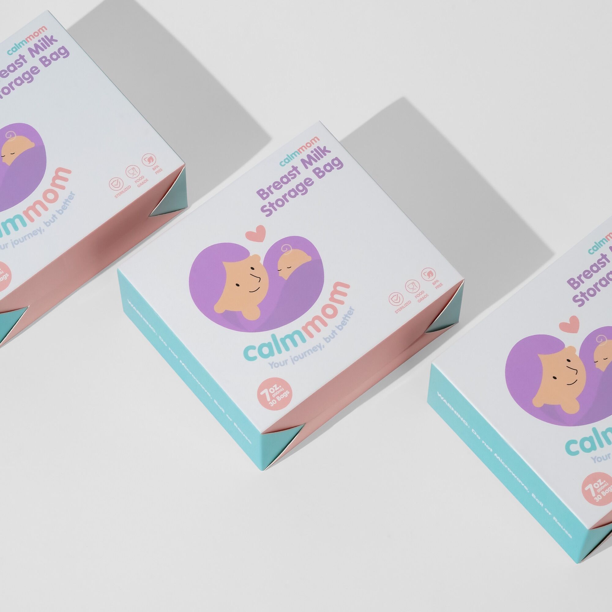 CALMMOM BPA FREE Breastmilk Storage Bag 200mL (30 Bags per Pack) breast milk storage bags 30pack 200ml pump container holder bottles cups pouch Bags (30s) Baby 30pcs (1BAG) Leak Proof Double Zip Lock Anti-Leak