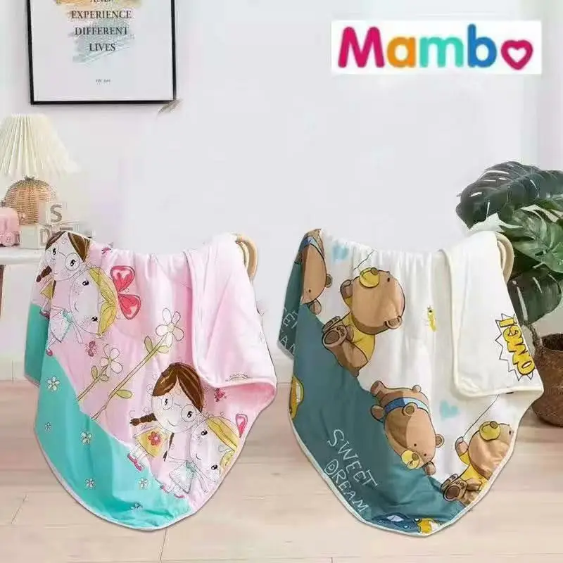 Mambo Kids Comforter Blanket Premium Cotton Quality Quilt Comforter Blanket For Kids Comforter Bedding For Kids Washable Lightweight