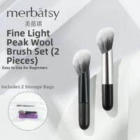 Merbatsy | Angled Flawless Natural Soft Goat Hair Stippling Blush Brush