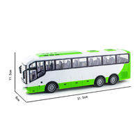 Electric RC Bus 1/30 Scale Remote Control Car with Light for Kids 27Mhz Radio Controlled Tour School City Model Xmas Gift