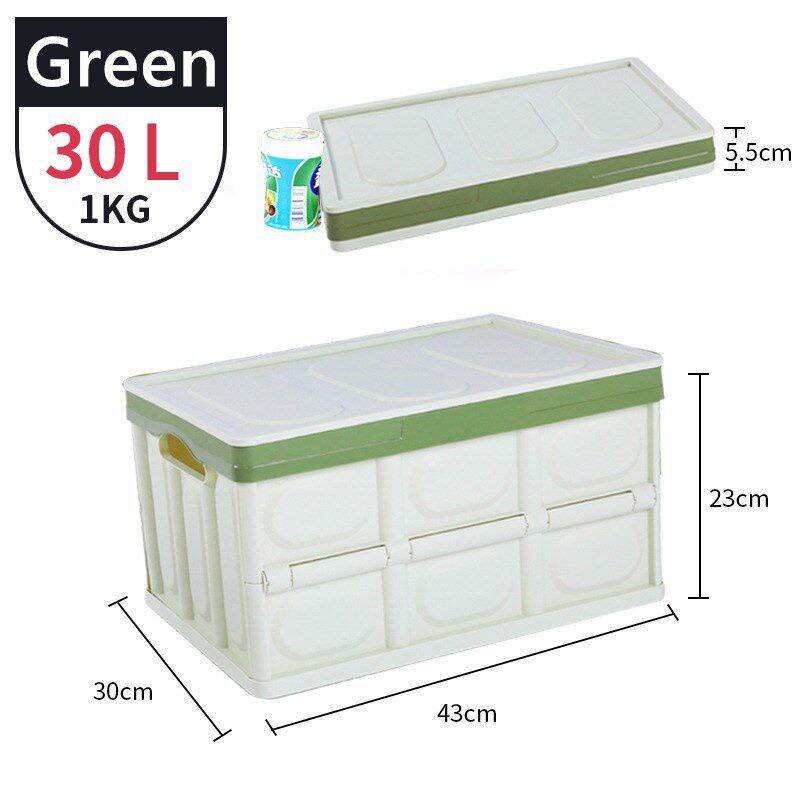 30L Plastic foldable storage box,car back storage box Lazada PH