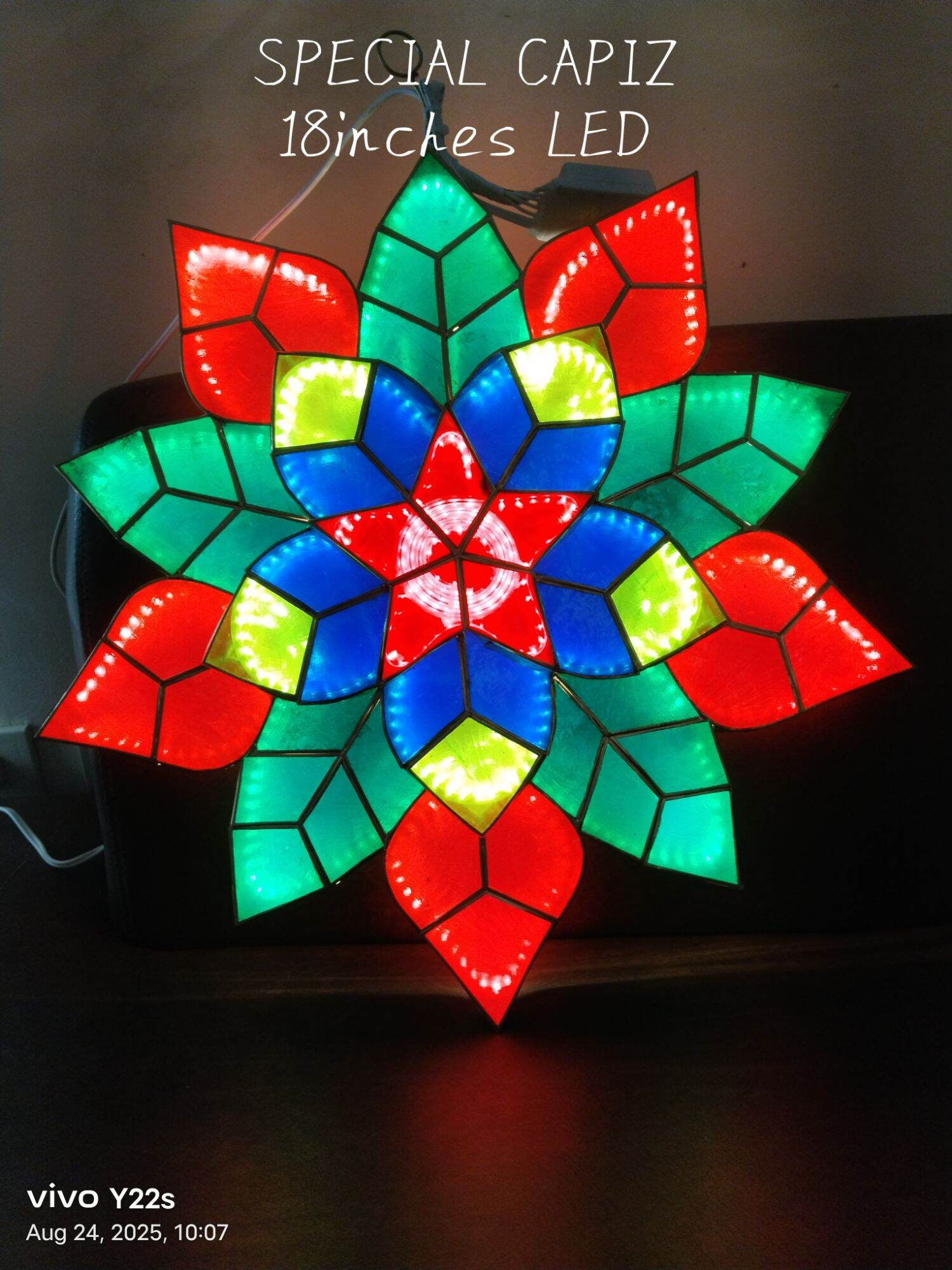 Product photo of JSC Special Capiz Parol, 18 in (LED) from its Lazada listing