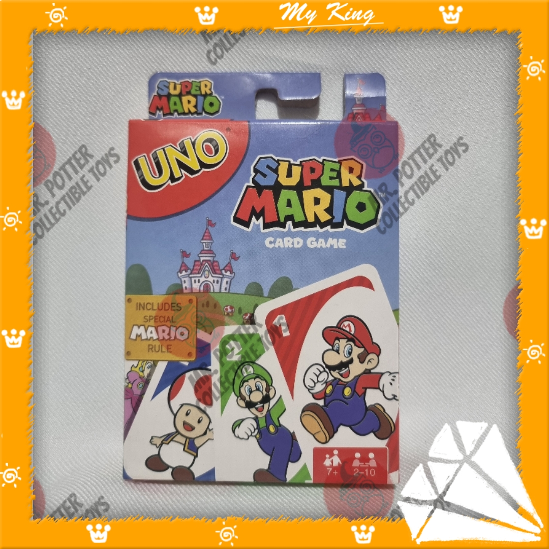 Uno Super Mario Card Game Special Mario Rule By Mattel Games