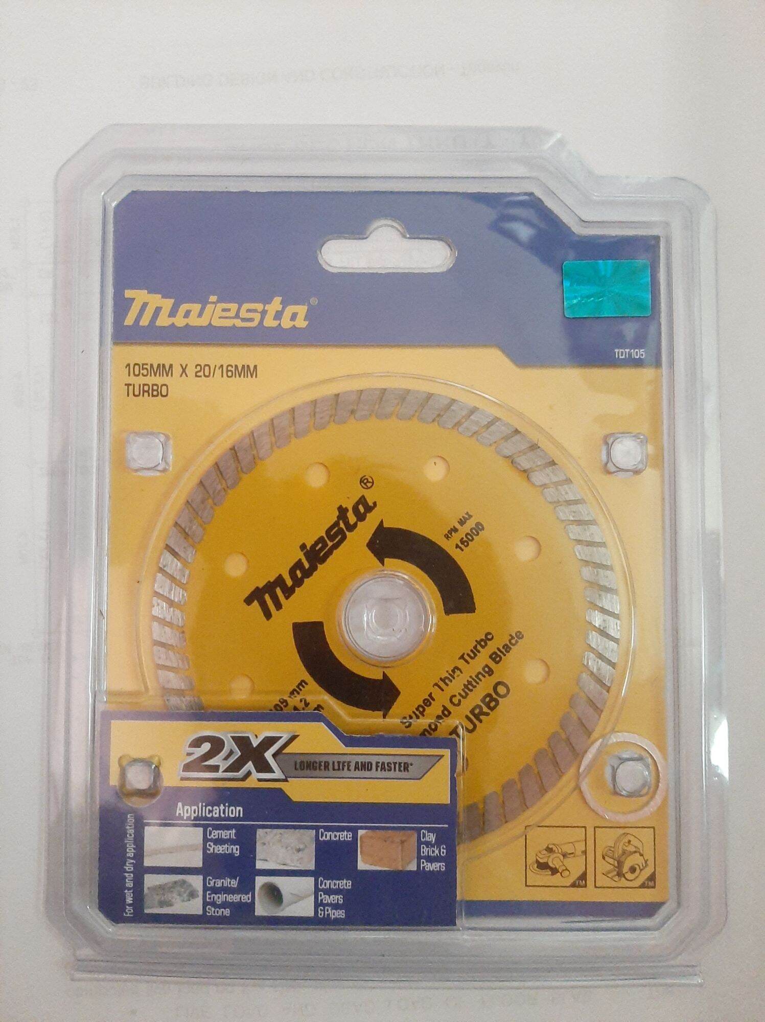 majesta 4" diamond cutting disc (1pc) Lazada PH