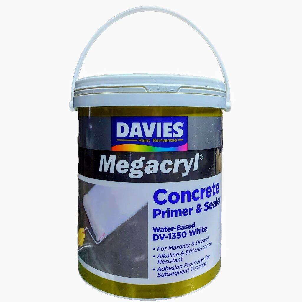 DAVIES MEGACRYL CONCRETE PRIME | CONCRETE SEALER WHITE 4 LITERS DV-1350 ...