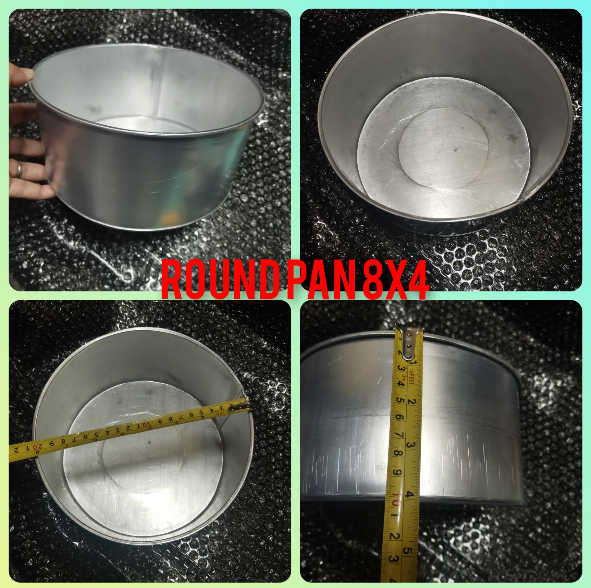 ZAKI Aluminium Round Cake Pan/Mould Removable Bottom - 6 Inch ; Loose Base Cake  Tin Mould