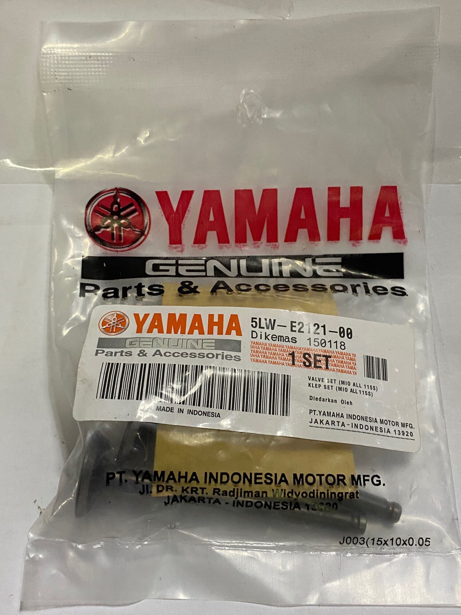 yamaha intake/exhaust valve mio sporty/nouvo/soulty original Lazada PH