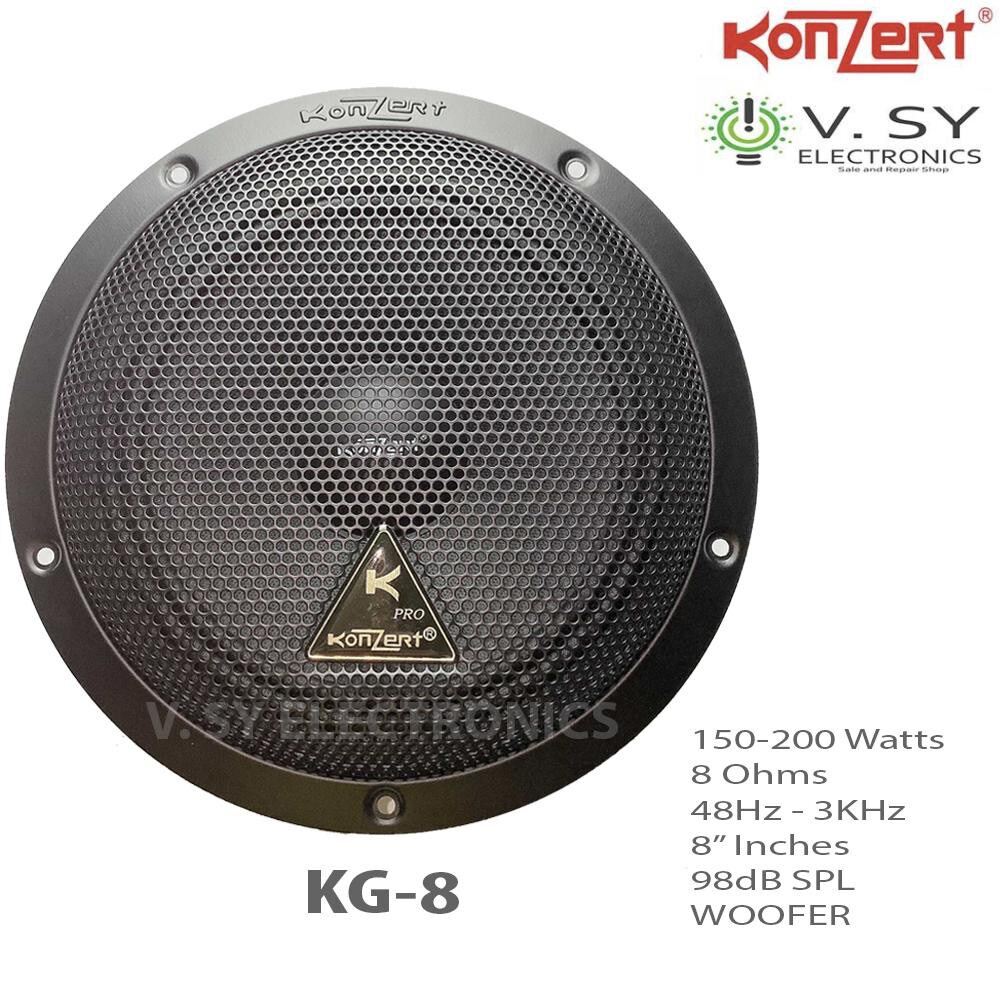 Konzert KG-8 Professional Hi-Fi Woofer Speaker (8 Ohms, 200W