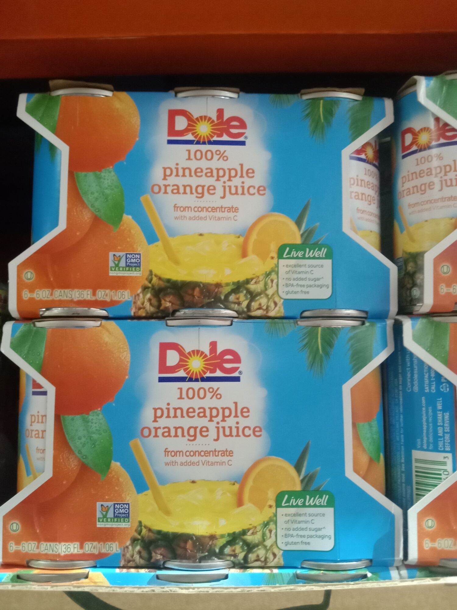 DOLE PINEAPPLE ORANGE JUICE 60ZX6 (USA) Lazada PH