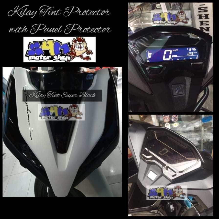 Kilay Tint Protector with Full Tint Panel Protector for Honda Click 125 ...