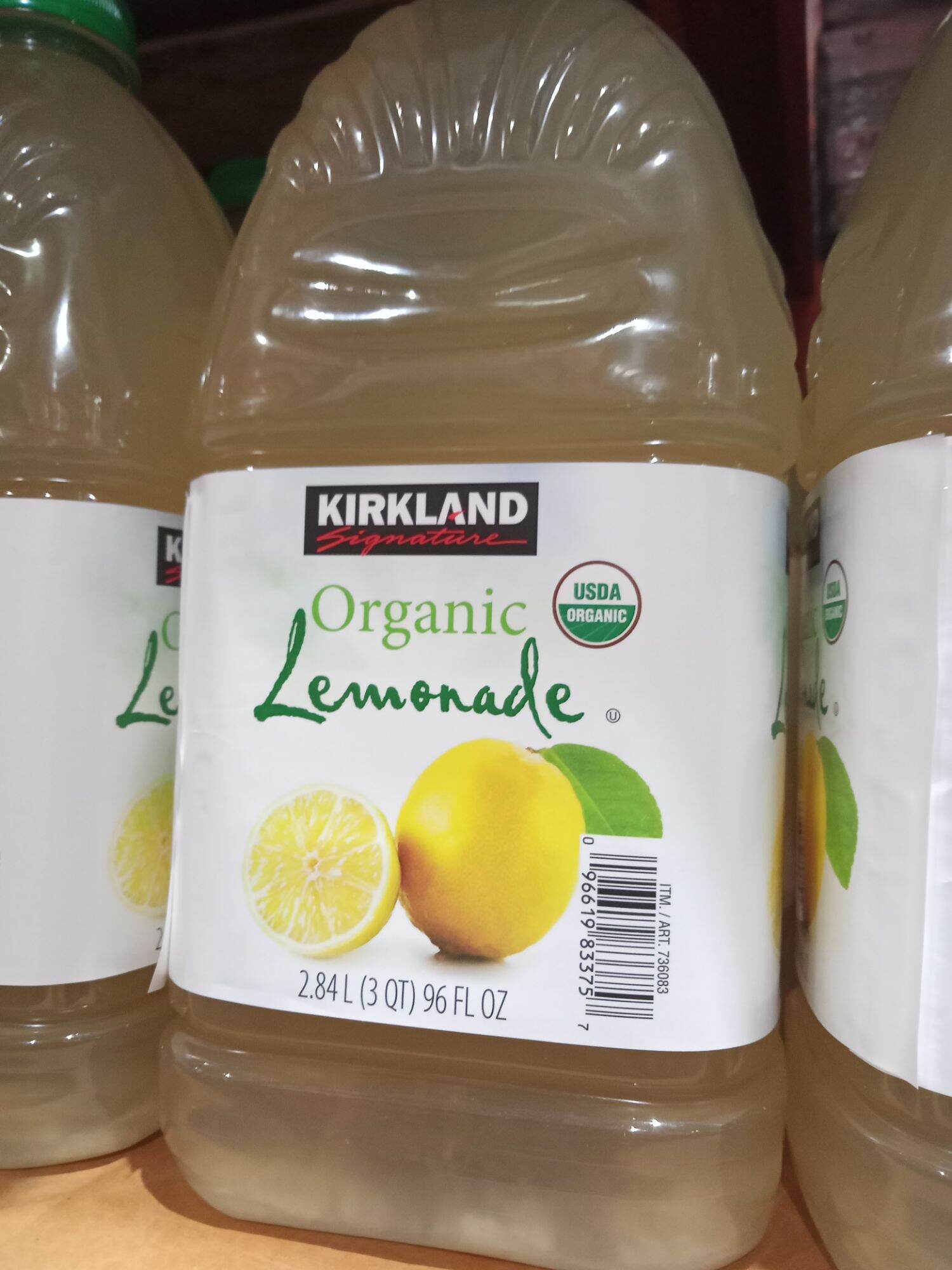 KIRKLAND SIGNATURE ORGANIC LEMONADE Natural Lemonade Drink