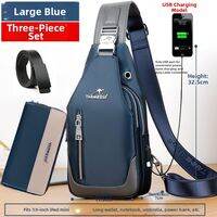 tanmesso | Korean Style Oxford Fabric Chest Bag Men Casual