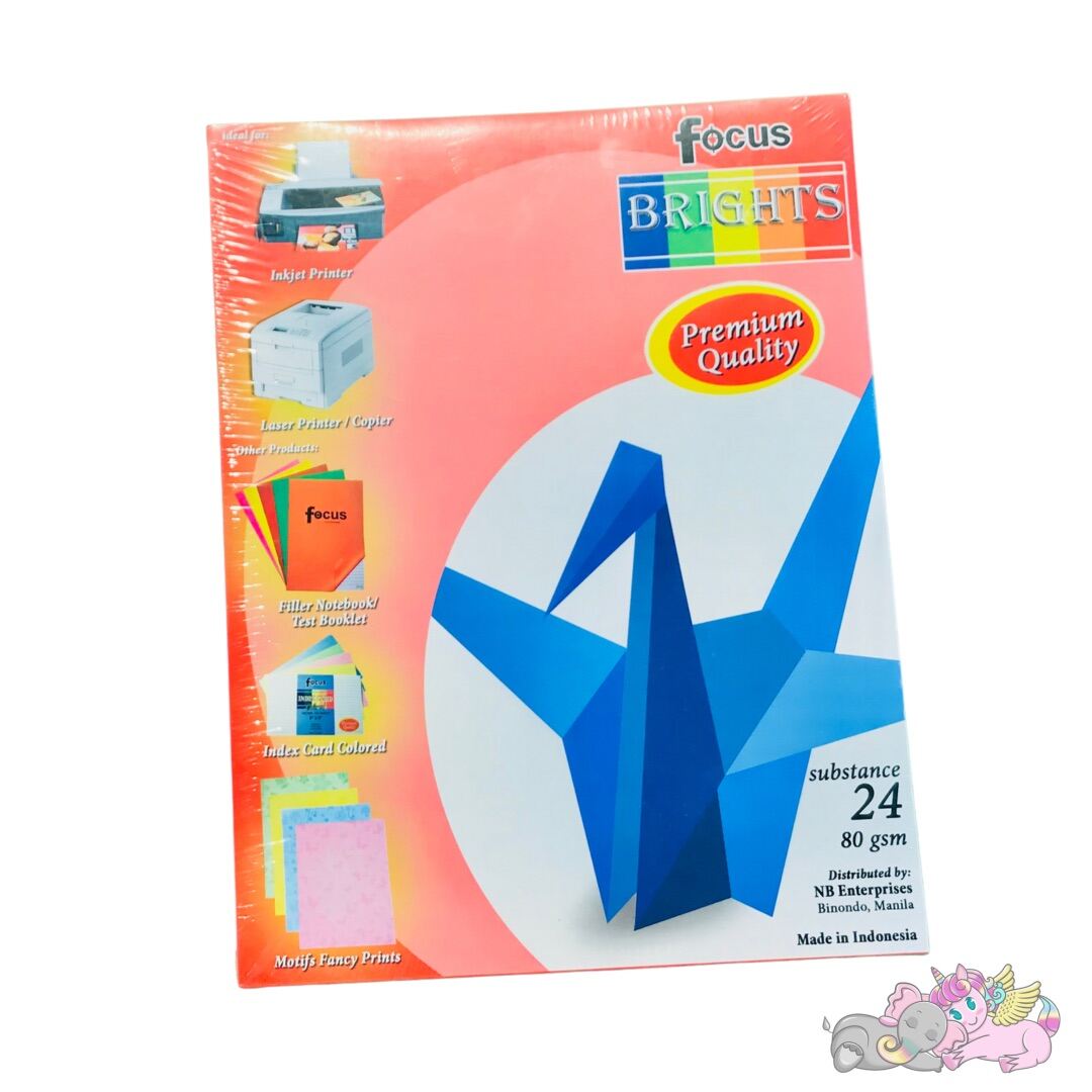 FOCUS BRIGHT COLORED PAPER Sold per Ream Lazada PH