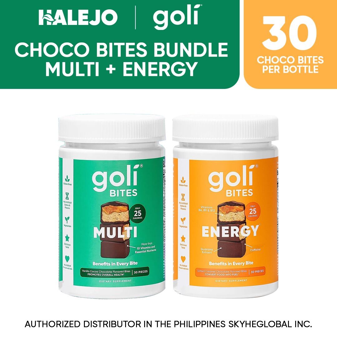 Goli Nutrition Multi and Energy Choco Bites Bundle (60pcs) Lazada PH
