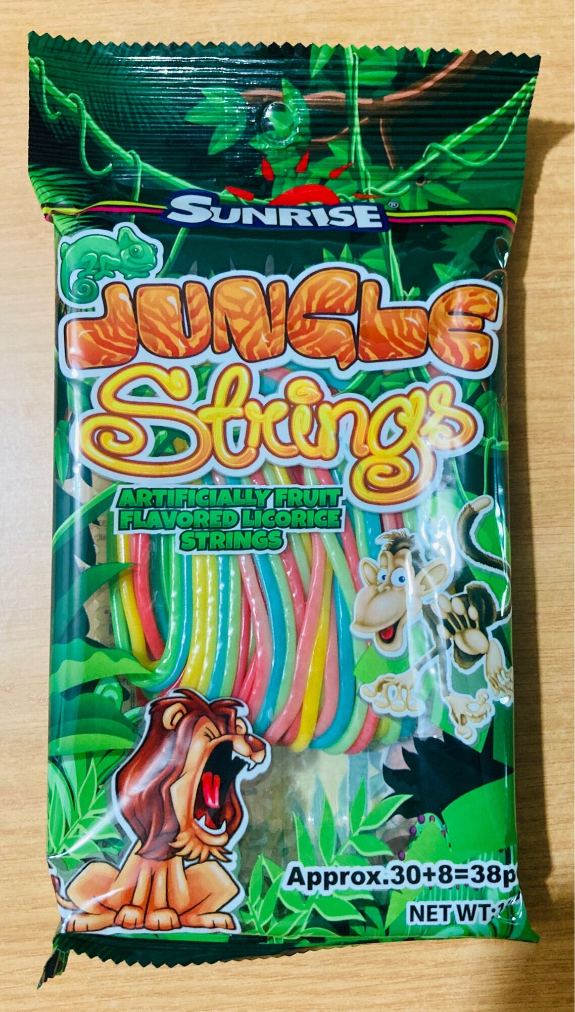 Sunrise Rainbow Karate Belts Sour Straws Cola Strap Jungle