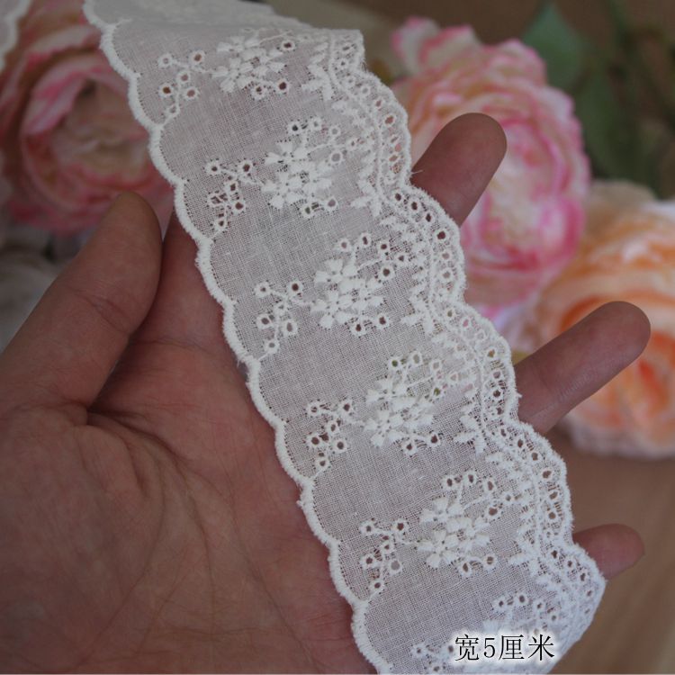 Water Soluble Lace Edge Thin Lace Black Ribbon DIY Clothes Curtain