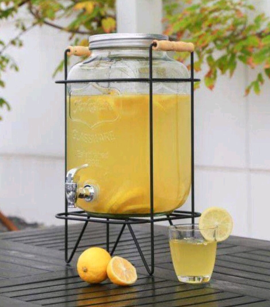 GLASS JUICE DISPENSER WITH STAND 8 LTRS CAPACITY Lazada PH