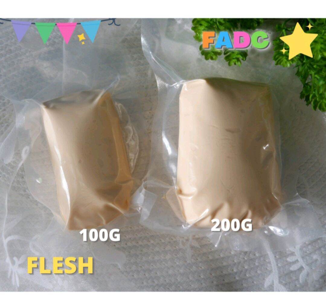 FADC 100/200 grams Flynntastic air dry clay whiteblackskinflesh