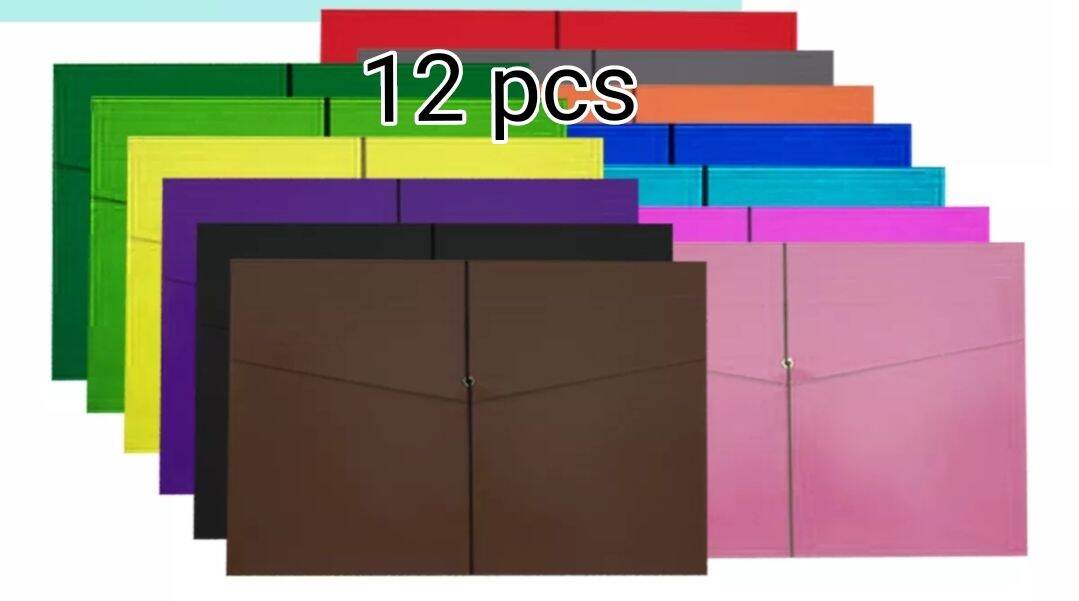 12 pcs assorted expanded envelope long envelope with garter. 