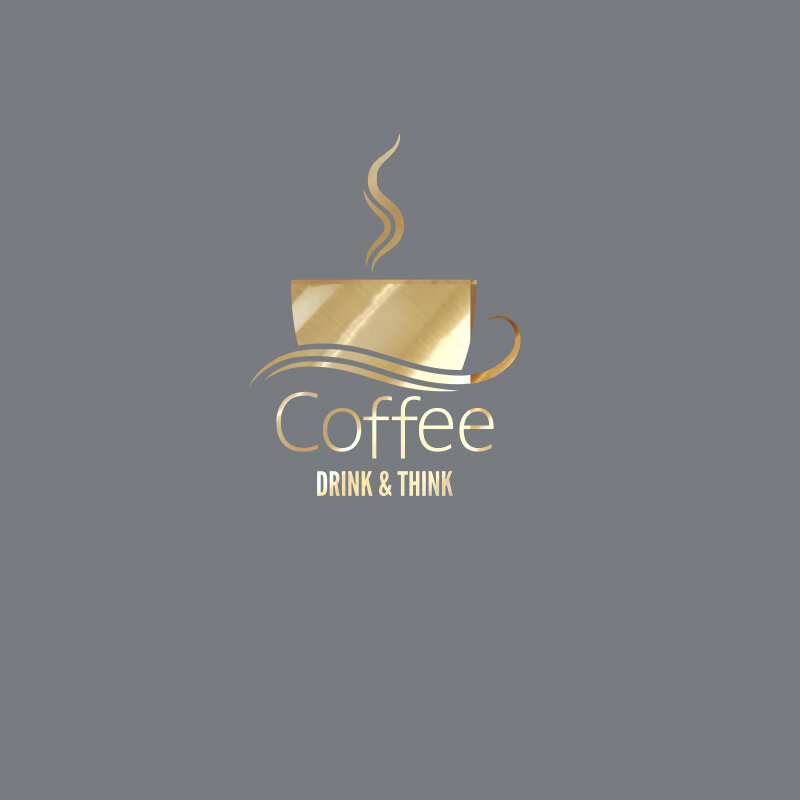 Personalized Simple Coffee Cup Company Tea Room Rest Area Cafe Background Wall Sticker Logo