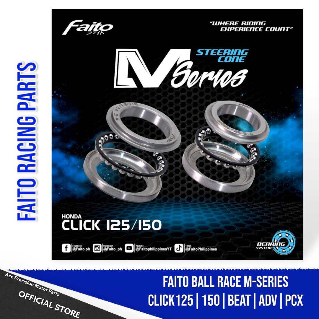 FAITO Steering Cone Bearing (Ball Race) Mio/ Sniper/ Beat/ Click/ ADV ...