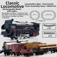 MOMIAN | Electric Retro Train Toy Set for Boys