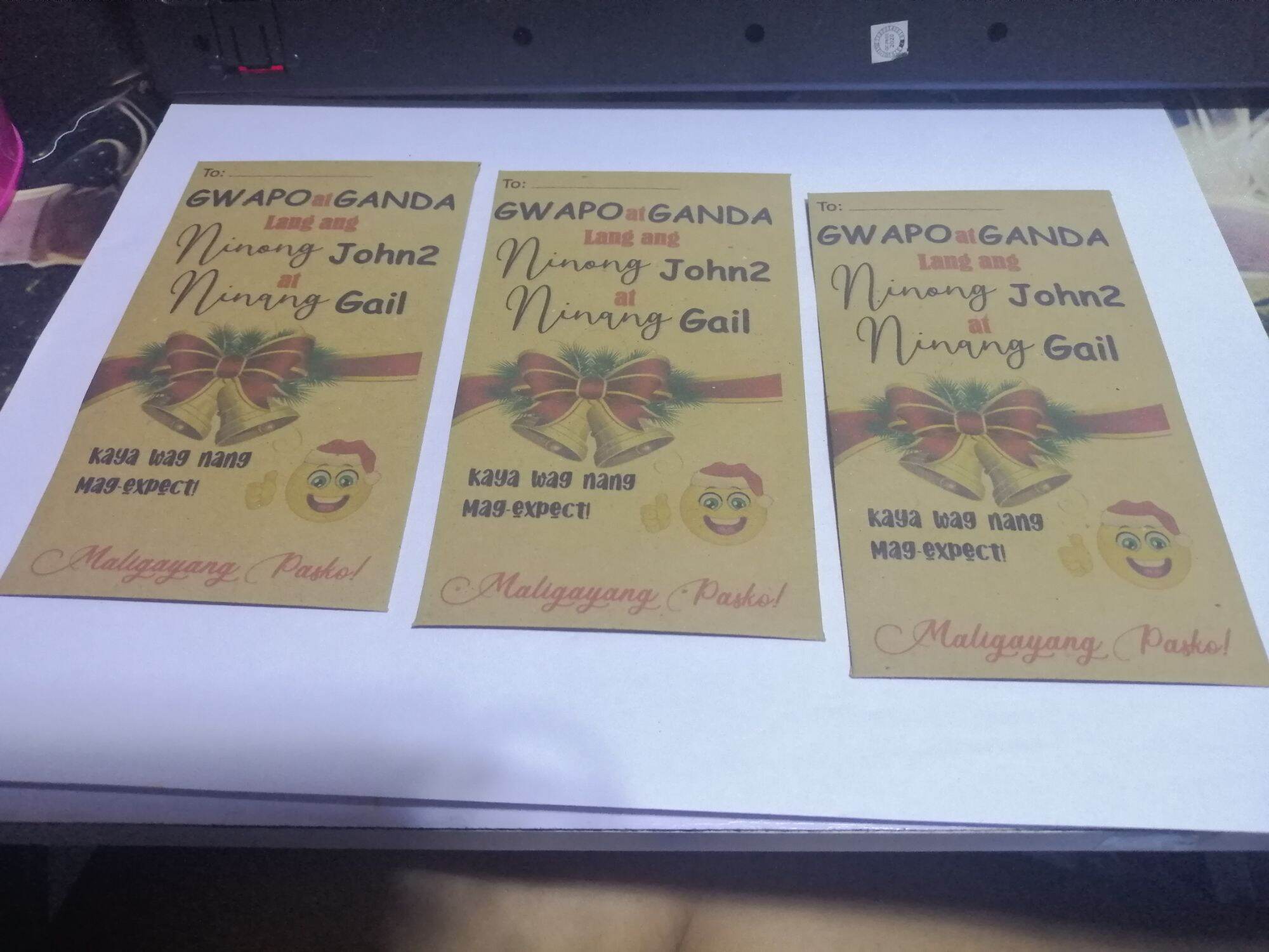 12pcs #1.Brown Customized Envelope Ampao. 