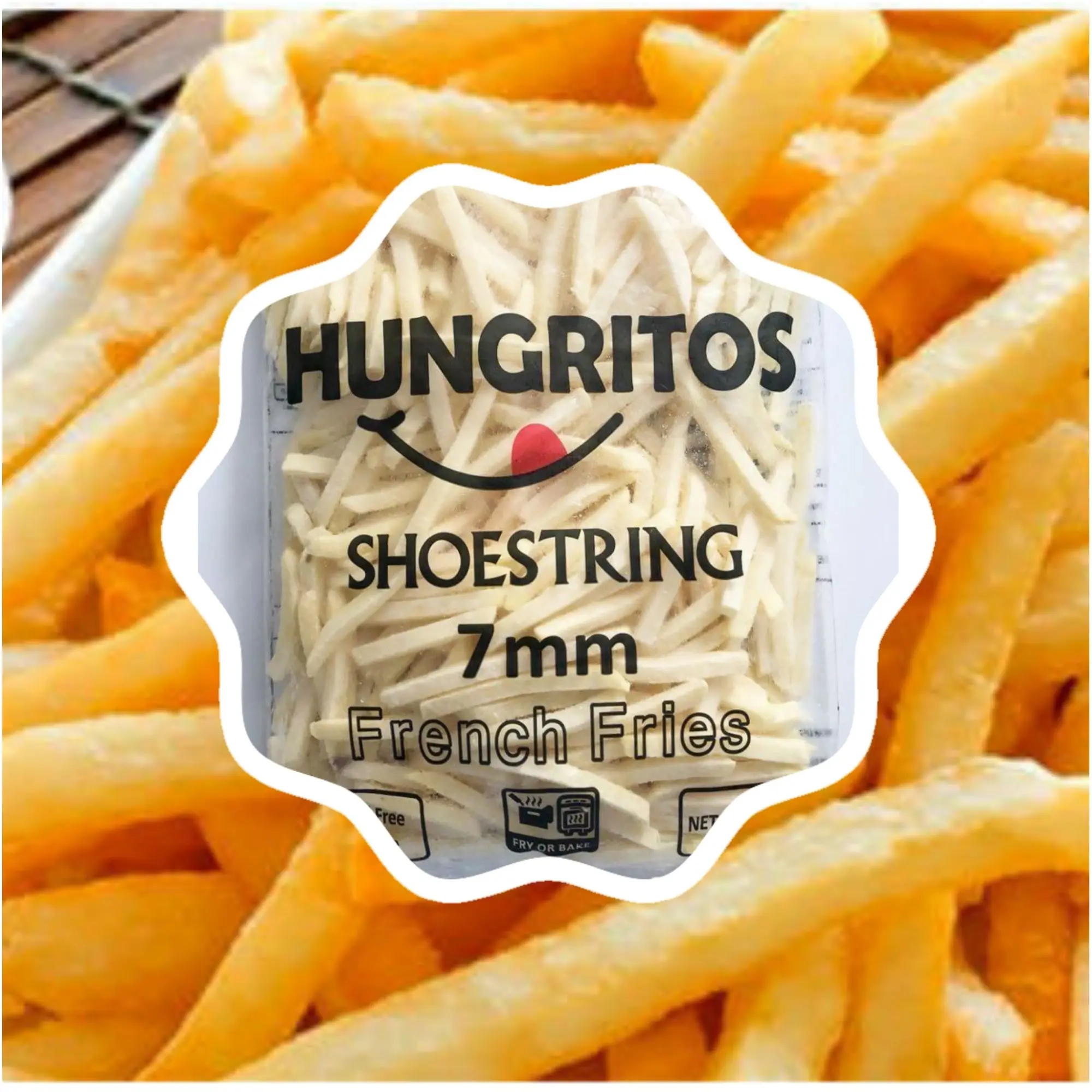 Hungritos Shoestring 7mm French Fries 1kg frozen