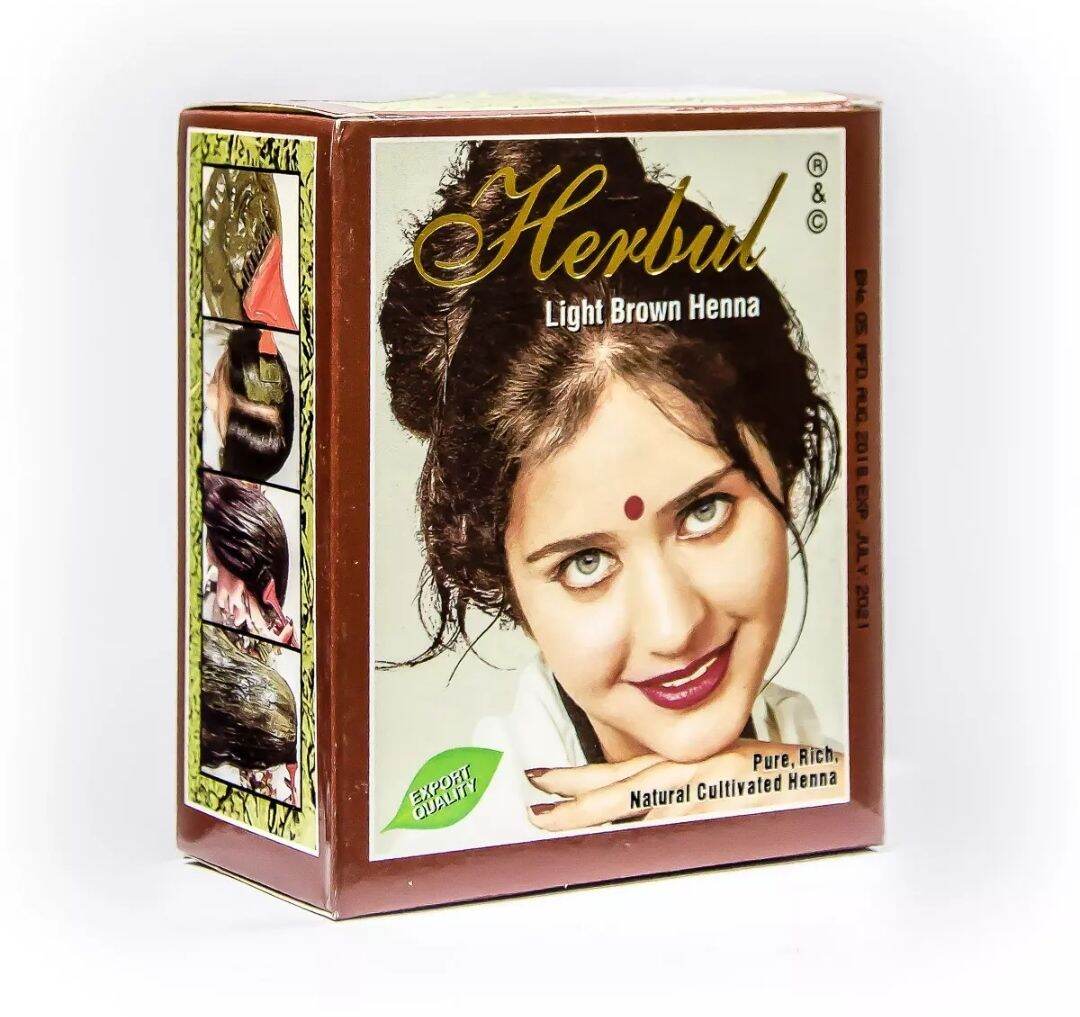 Herbal Henna Light Brown Hair Dye 6pcs Box Lazada Ph