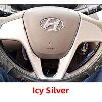 Modern Hyundai I10 Interior Carbon Fiber Decorative Steering Wheel Cover Film Color Change Protection Sticker Auto Accessories