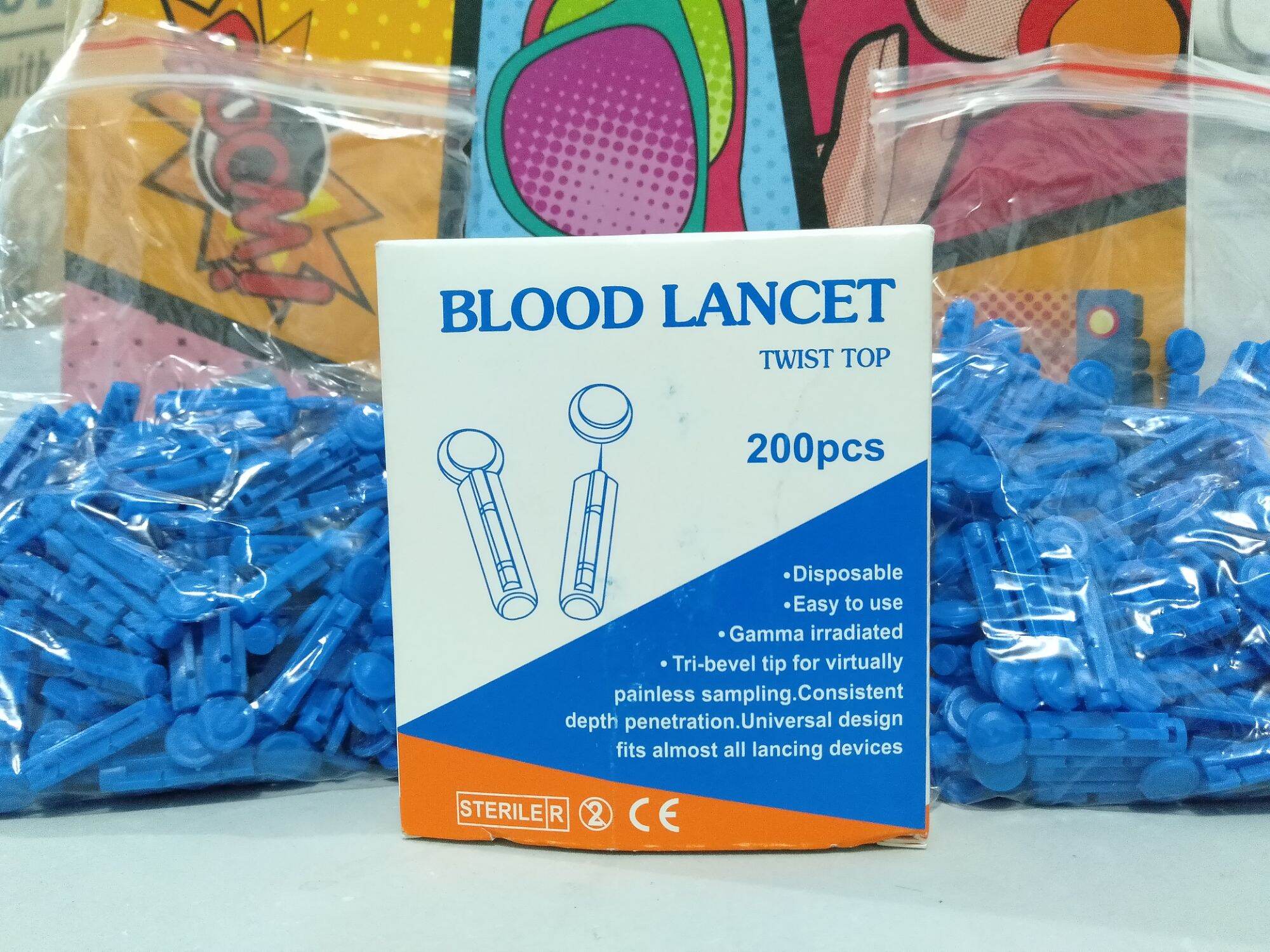 Blood Lancet Surgitech 100/200 pcs BloodLancet G30/G23/G28 | Lazada PH