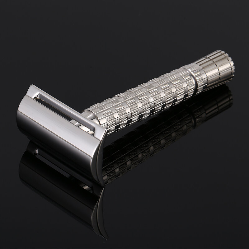 CNC 316L Stainless Steel Men's Manual Double Edge Safety Razor Travel ...