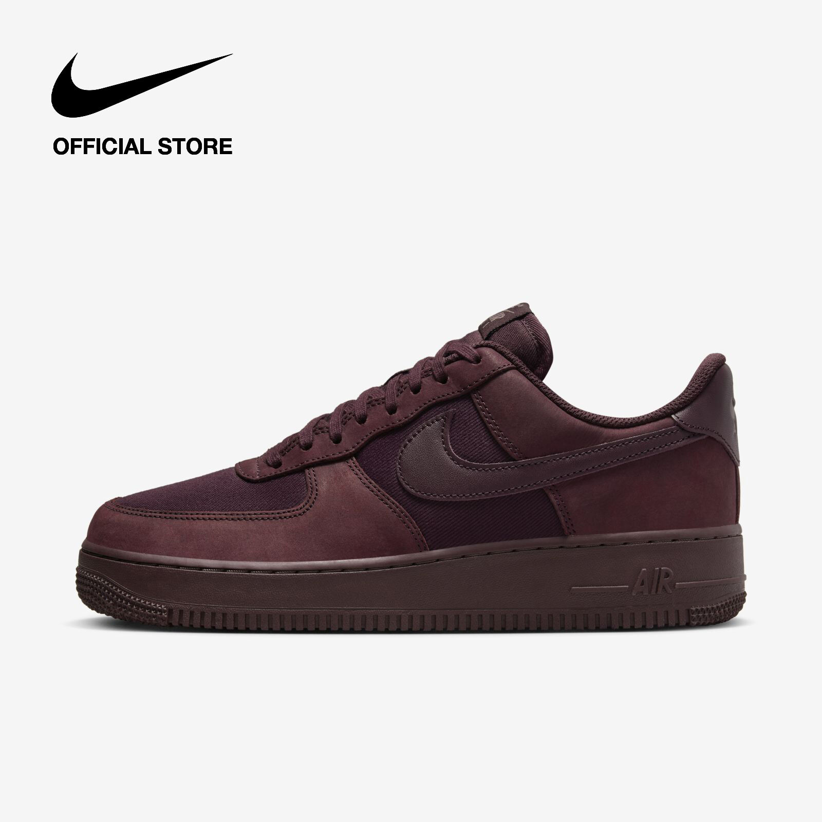 Nike Men's Air Force 1 '07 Shoes - Burgundy Crush