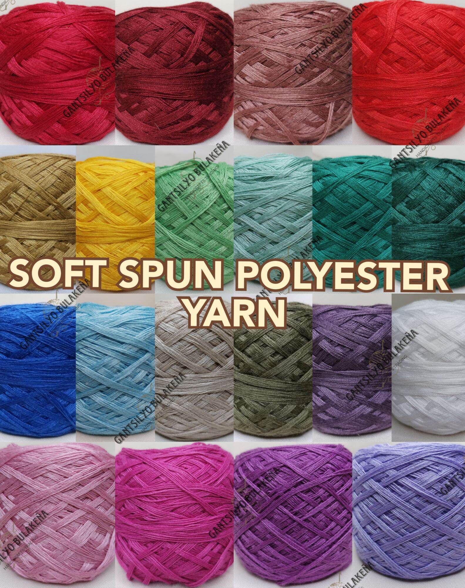 SOFT SPUN POLYESTER YARN 6ply 8ply