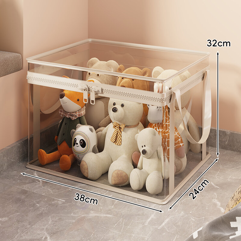 MUGG | Transparent Lidded Toy Storage Basket