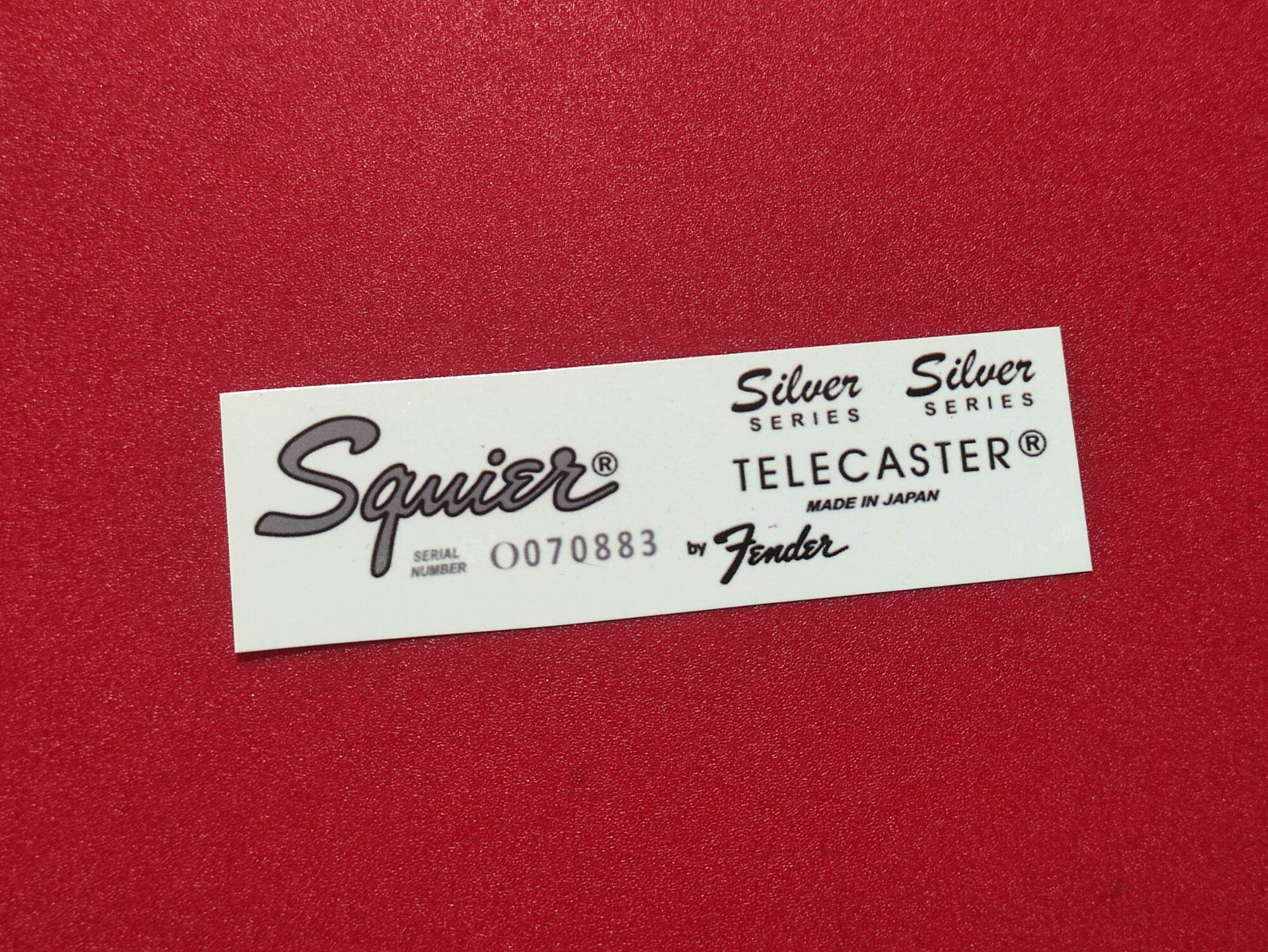 SQUIER BY FENDER TELECASTER SILVER SERIES MADE IN JAPAN WATERSLIDE