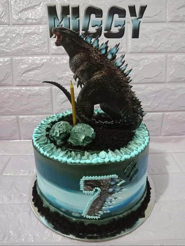 GODZILLA CAKE | King of Monsters Birthday Party| Cake Art | Koalipops -  YouTube