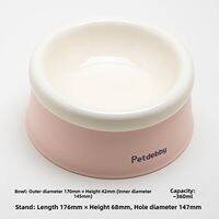 Petdebby | Anti Tip Elevated Pet Bowl Double Use For Water & Food