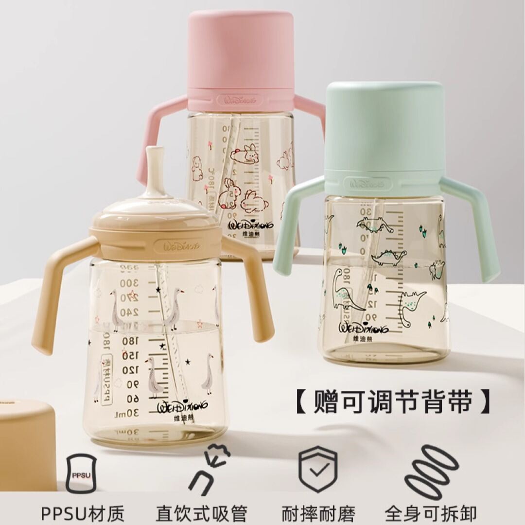 Dual Use Feeding Bottle Sippy Cup for 2+ Years