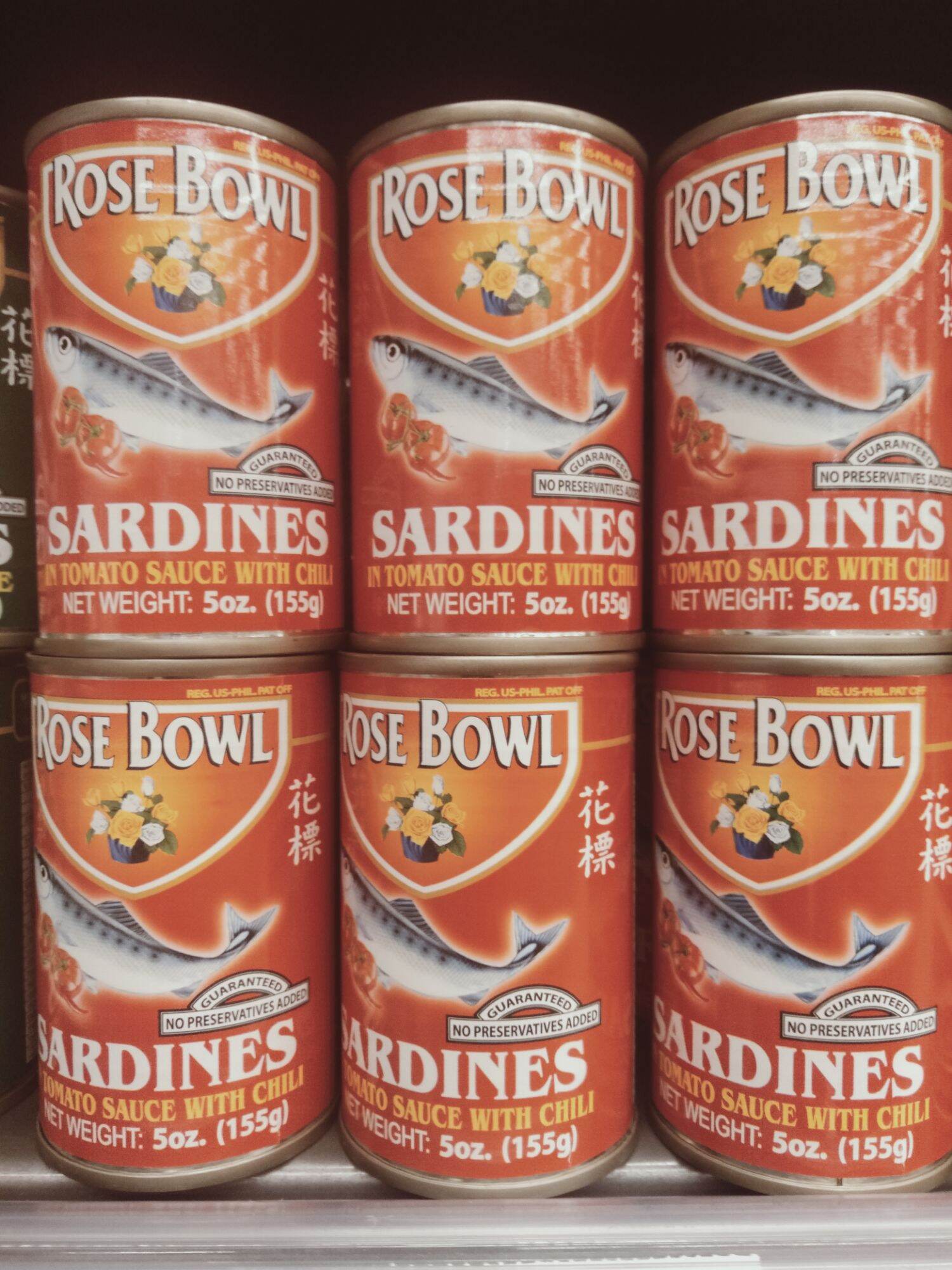 Rose Bowl Sardines In Tomato Sauce With Chili (6 × 155g.) Lazada PH
