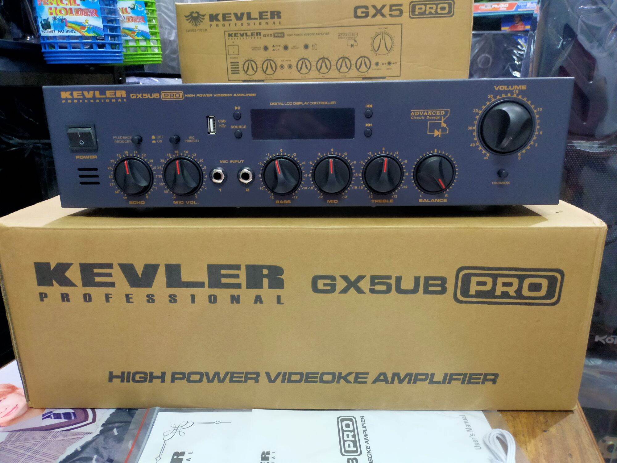 KEVLER GX5UB PRO HIGH POWER VIDEOKE AMPLIFIER 600W X 2 ORIGINAL KEVLER