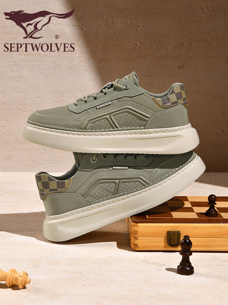 SEPTWOLVES | Thick Sole Heel Increasing Winter Workwear Shoes Presyo 2,898 Piso*Libreng Shipping