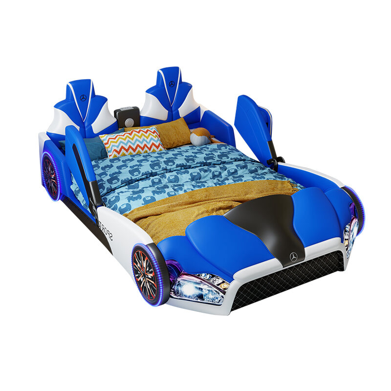 Children's Bed Boys Single Bed Solid Wood Guardrail Bed Girls Princess