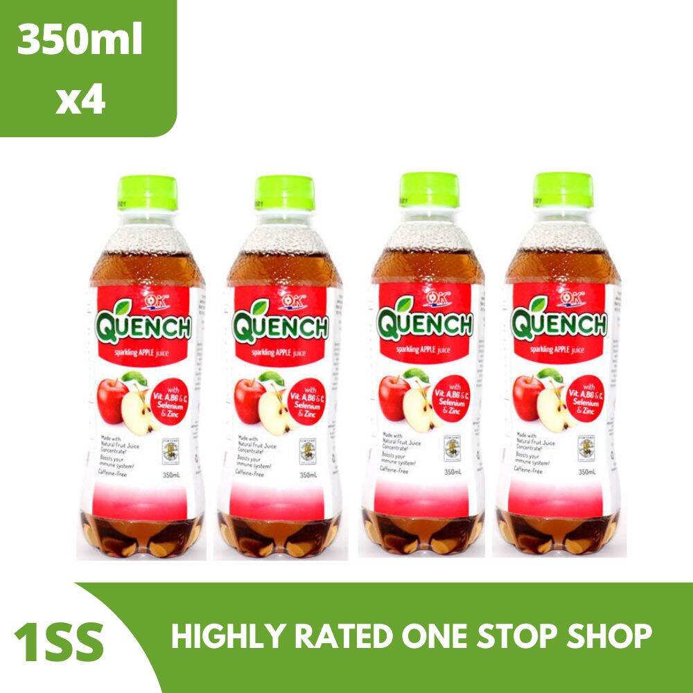 Ok Quench Sparkling Apple Juice 350ml Set Of 4 Lazada Ph 4567