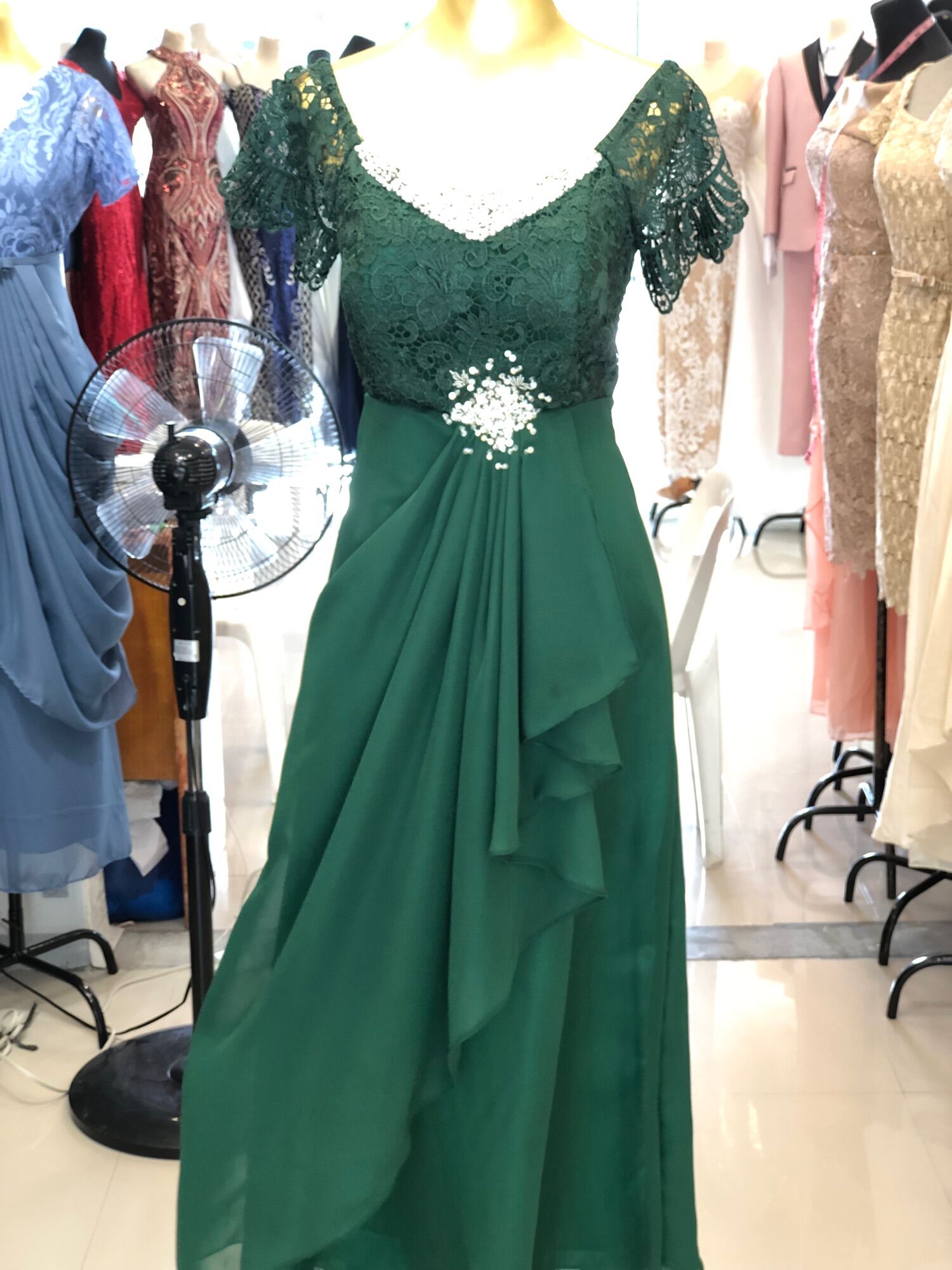 Emerald Green Gown For Wedding Sponsor Dresses Images 2022